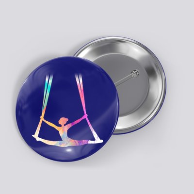 Aerial Silks Circus Yoga Cute Gift Button