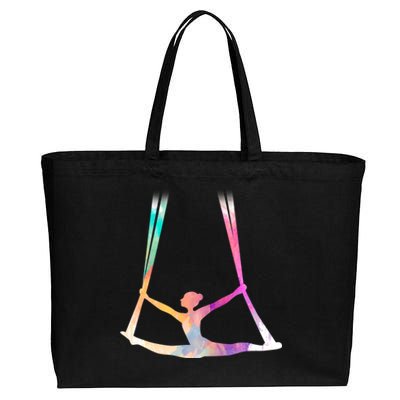 Aerial Silks Circus Yoga Cute Gift Cotton Canvas Jumbo Tote