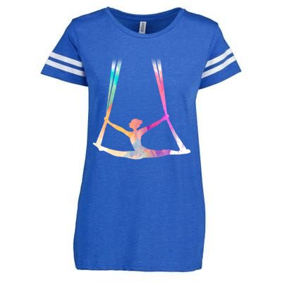 Aerial Silks Circus Yoga Cute Gift Enza Ladies Jersey Football T-Shirt