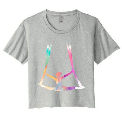 Aerial Silks Circus Yoga Cute Gift Women's Crop Top Tee