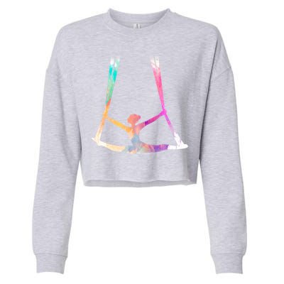 Aerial Silks Circus Yoga Cute Gift Cropped Pullover Crew