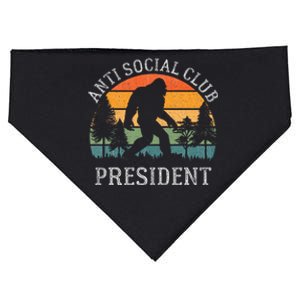 Anti Social Club President Antisocial Funny Bigfoot USA-Made Doggie Bandana