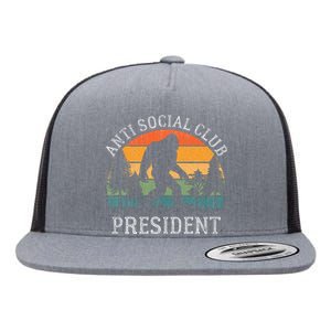 Anti Social Club President Antisocial Funny Bigfoot Flat Bill Trucker Hat