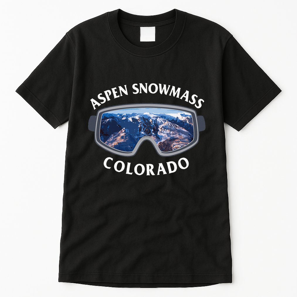 Aspen Snowmass Colorado Ski Snowboard Tall T-Shirt