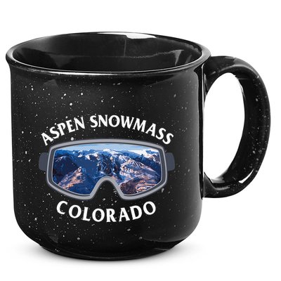 Aspen Snowmass Colorado Ski Snowboard 15oz Campfire Ceramic Mug