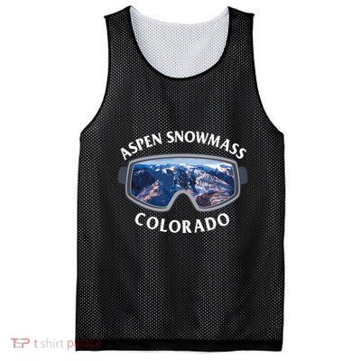 Aspen Snowmass Colorado Ski Snowboard Mesh Reversible Basketball Jersey Tank