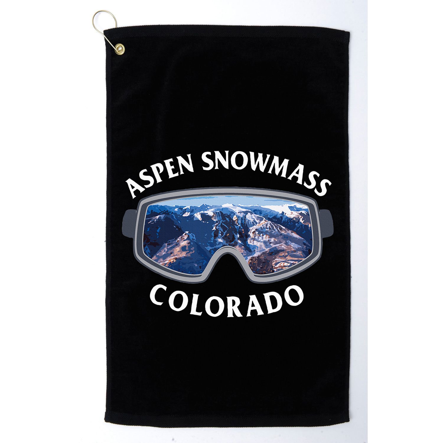 Aspen Snowmass Colorado Ski Snowboard Golf Towel