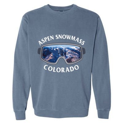 Aspen Snowmass Colorado Ski Snowboard Garment-Dyed Sweatshirt