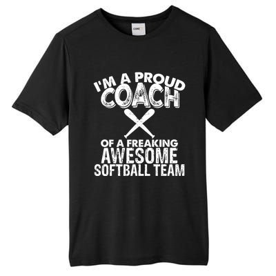 Appreciation Softball Coach Gift Tall Fusion ChromaSoft Performance T-Shirt