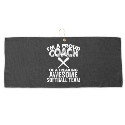 Appreciation Softball Coach Gift Large Microfiber Waffle Golf Towel