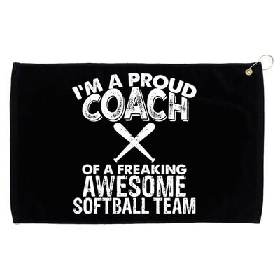 Appreciation Softball Coach Gift Grommeted Golf Towel