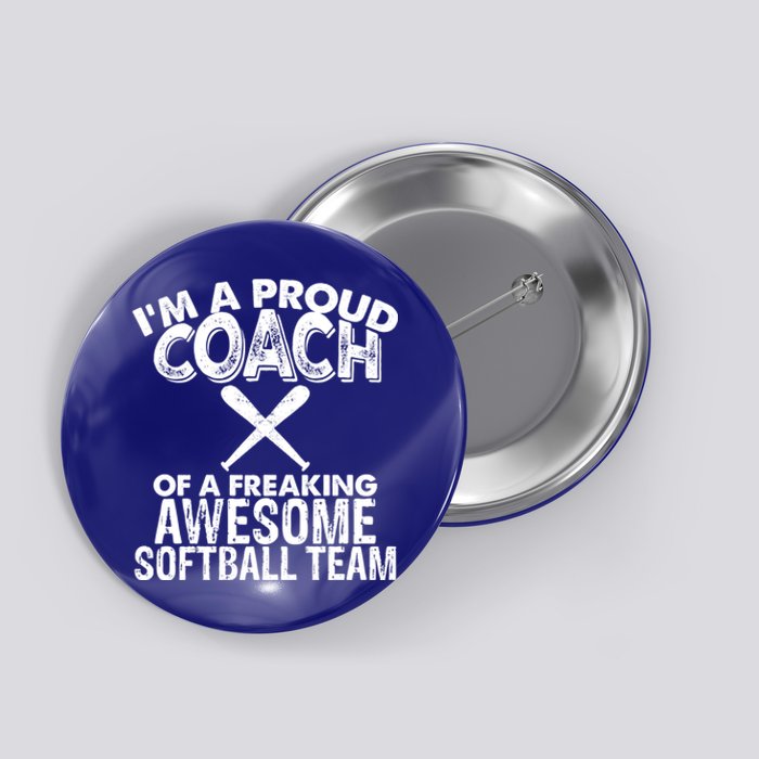 Appreciation Softball Coach Gift Button