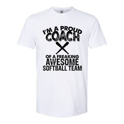 Appreciation Softball Coach Gift Softstyle® CVC T-Shirt