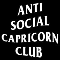Anti Social Capricorn Club Birth Sign Capricorn Zodiac Gift Doggie Tank