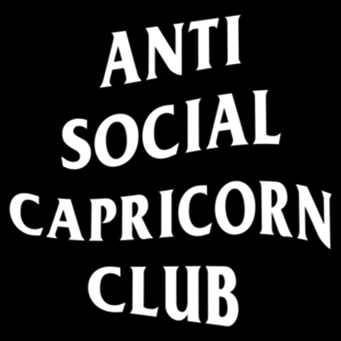 Anti Social Capricorn Club Birth Sign Capricorn Zodiac Gift Doggie Tank