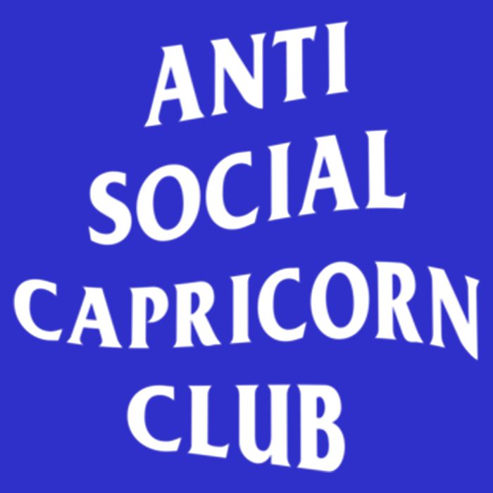 Anti Social Capricorn Club Birth Sign Capricorn Zodiac Gift Hoodie