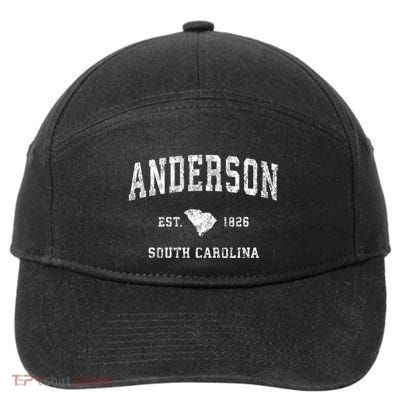 Anderson South Carolina Sc Vintage Athletic Sports Design 7-Panel Snapback Hat