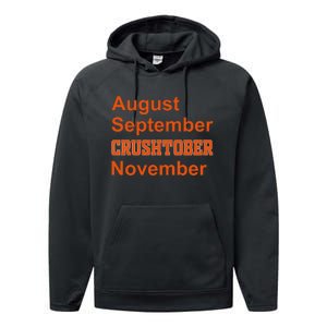 August September Crushtober November Performance Fleece Hoodie