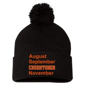 August September Crushtober November Pom Pom 12in Knit Beanie