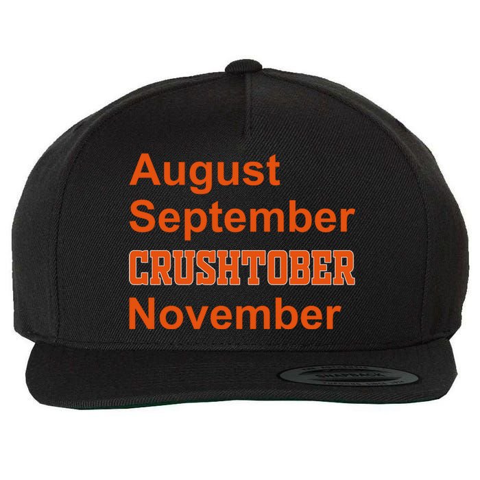 August September Crushtober November Wool Snapback Cap