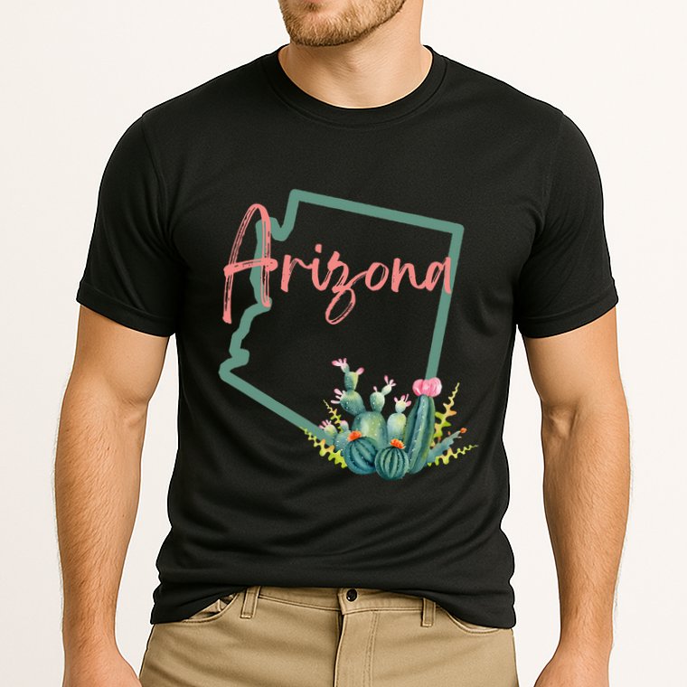 Arizona State Cactus Flowers Cooling Performance Crew T-Shirt