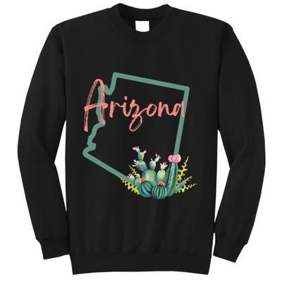 Arizona State Cactus Flowers Sweatshirt
