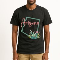 Arizona State Cactus Flowers Tall T-Shirt