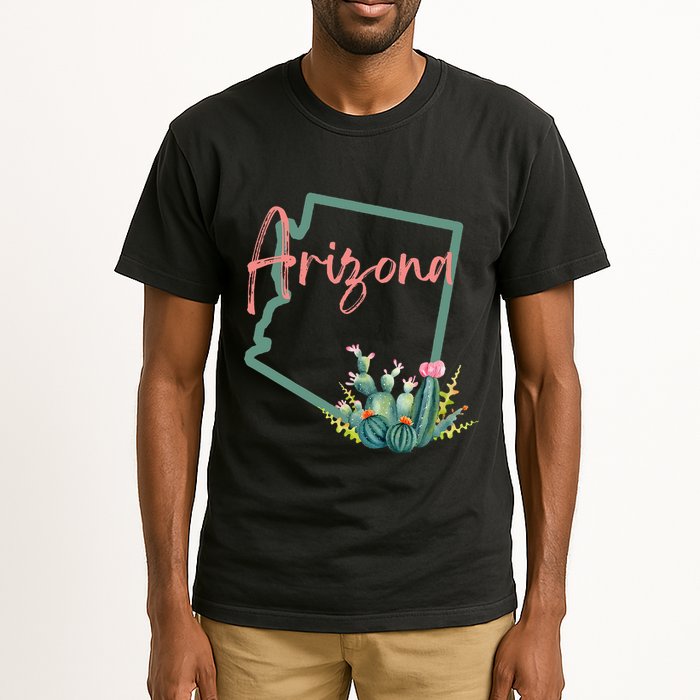 Arizona State Cactus Flowers Tall T-Shirt