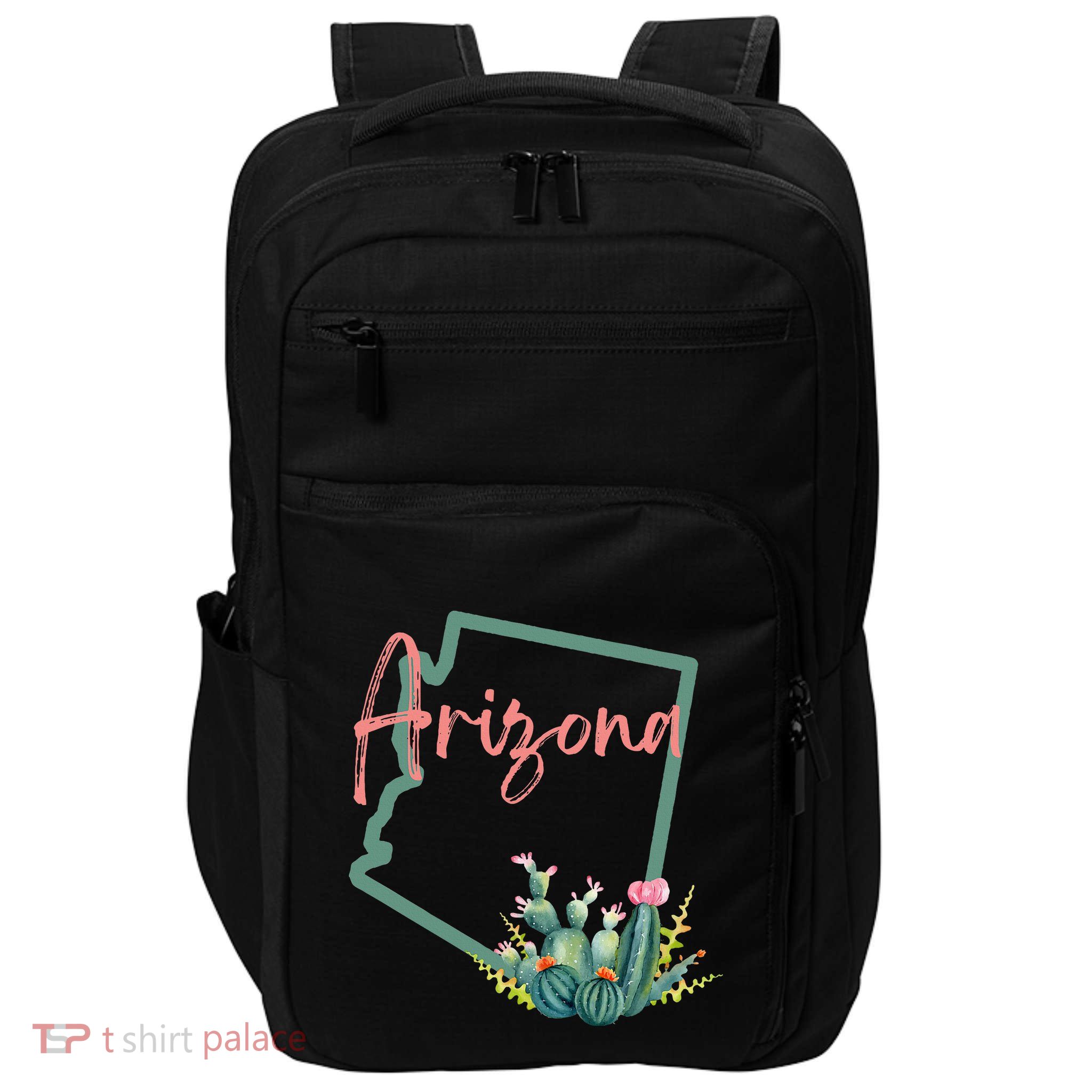 Arizona State Cactus Flowers Impact Tech Backpack