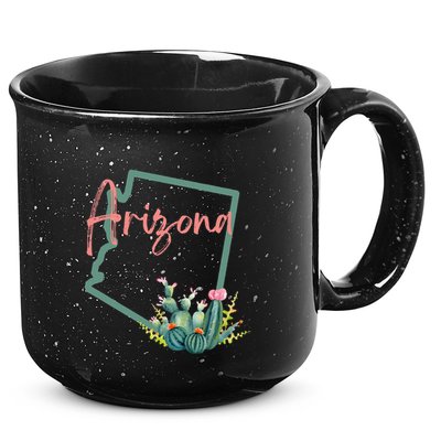 Arizona State Cactus Flowers 15oz Campfire Ceramic Mug