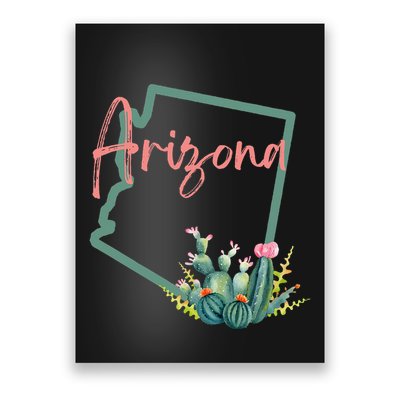 Arizona State Cactus Flowers Poster