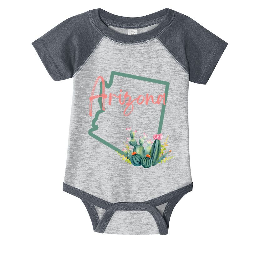 Arizona State Cactus Flowers Infant Baby Jersey Bodysuit