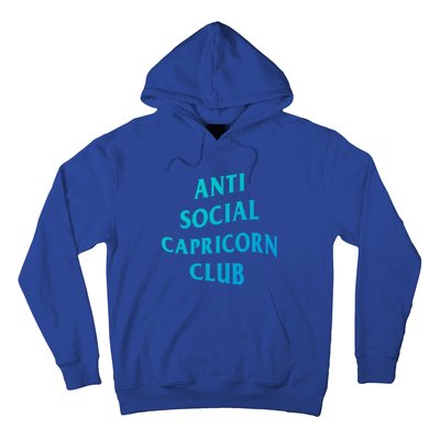 Anti Social Capricorn Club Birth Sign Capricorn Zodiac Gift Hoodie