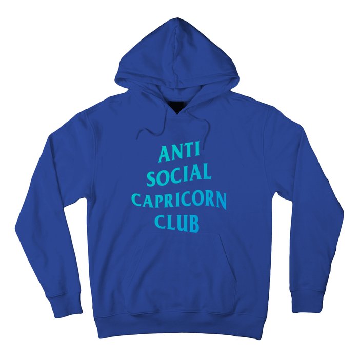 Anti Social Capricorn Club Birth Sign Capricorn Zodiac Gift Hoodie