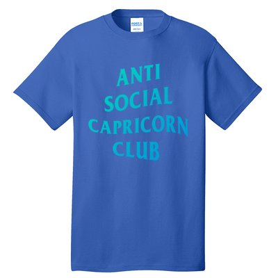 Anti Social Capricorn Club Birth Sign Capricorn Zodiac Gift Tall T-Shirt