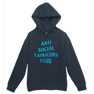 Anti Social Capricorn Club Birth Sign Capricorn Zodiac Gift Urban Pullover Hoodie