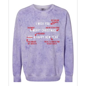 Attorney Santa Claus Merry Xmas Law Student Christmas Lawyer Colorblast Crewneck Sweatshirt