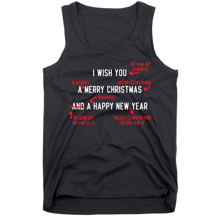 Attorney Santa Claus Merry Xmas Law Student Christmas Lawyer Tank Top