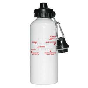 Attorney Santa Claus Merry Xmas Law Student Christmas Lawyer Aluminum Water Bottle