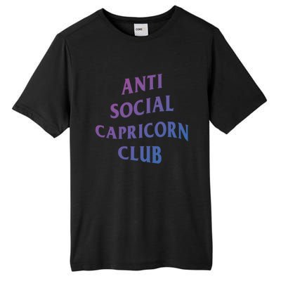 Anti Social Capricorn Club Birth Sign Capricorn Zodiac Gift Tall Fusion ChromaSoft Performance T-Shirt