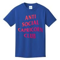 Anti Social Capricorn Club Birth Sign Capricorn Zodiac Gift Kids T-Shirt