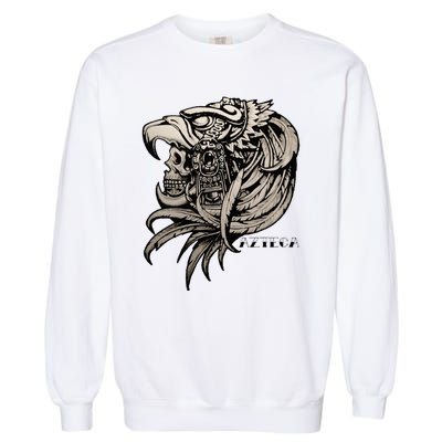 Aztec Skull Calabera Azteca Garment-Dyed Sweatshirt