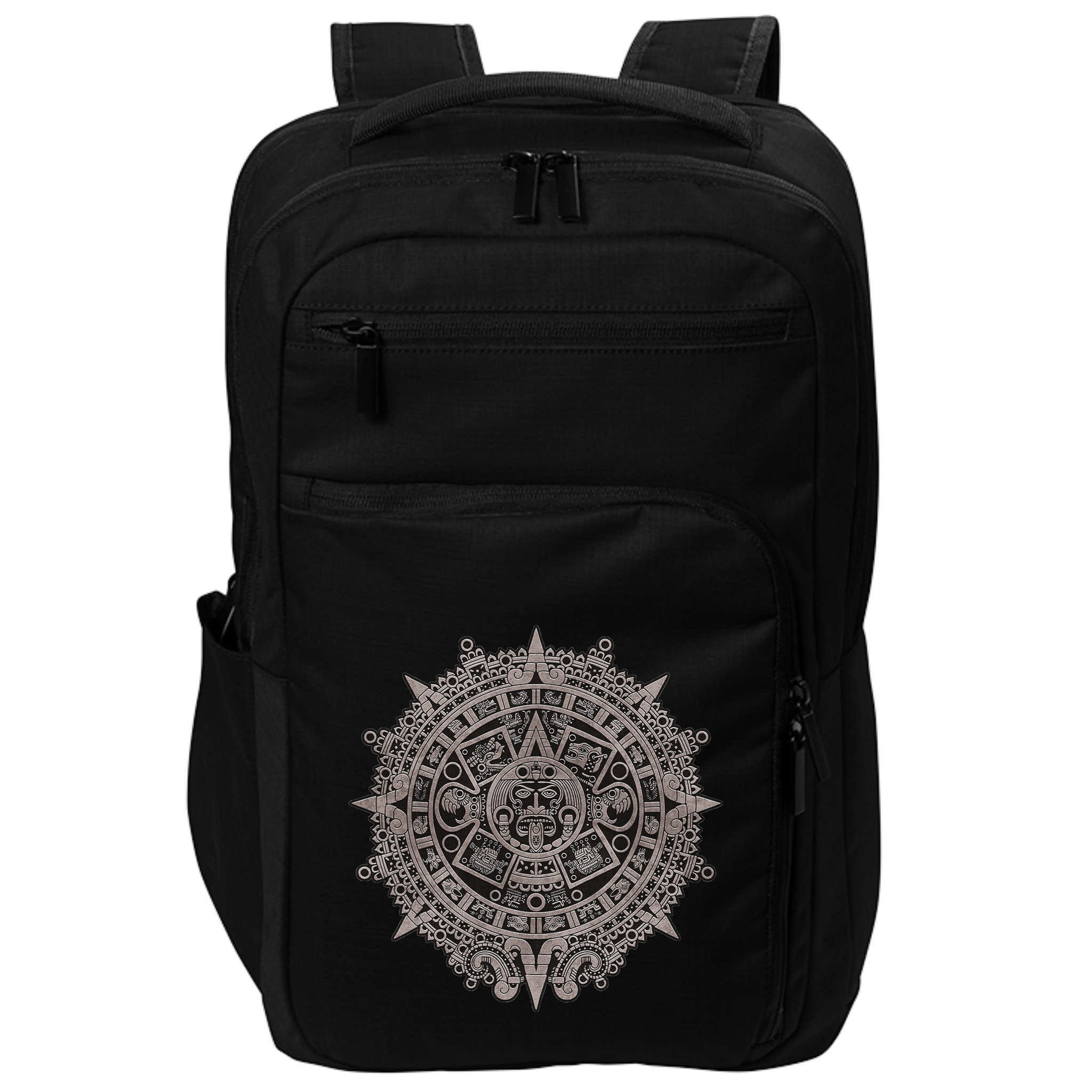 Aztec Sun Calendar Aztec Sun Stone Mayan Sun Symbol Impact Tech Backpack