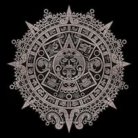 Aztec Sun Calendar Aztec Sun Stone Mayan Sun Symbol 16 in Basic Backpack