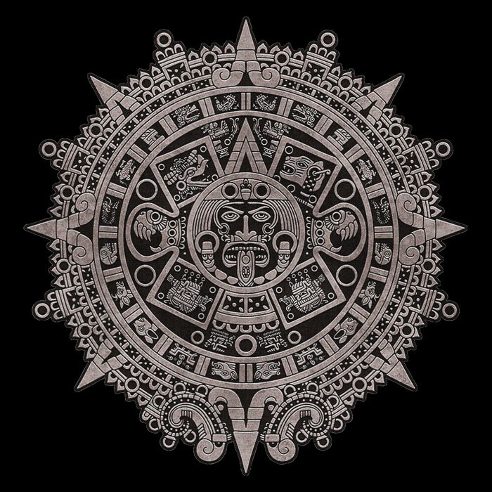 Aztec Sun Calendar Aztec Sun Stone Mayan Sun Symbol 16 in Basic Backpack