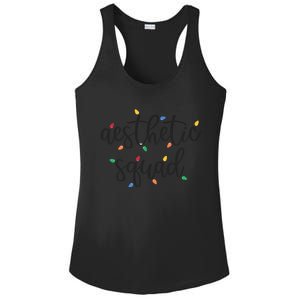 Aesthetic Squad Christmas Lights Happy Holiday Season Ladies PosiCharge Competitor Racerback Tank