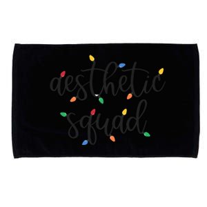 Aesthetic Squad Christmas Lights Happy Holiday Season Microfiber Hand Towel