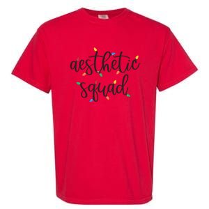 Aesthetic Squad Christmas Lights Happy Holiday Season Garment-Dyed Heavyweight T-Shirt