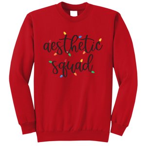 Aesthetic Squad Christmas Lights Happy Holiday Season Sweatshirt