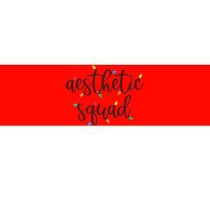 Aesthetic Squad Christmas Lights Happy Holiday Season Bumper Sticker